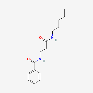 molecular formula C15H22N2O2 B11154308 N-[3-oxo-3-(pentylamino)propyl]benzamide 