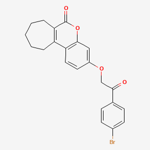 3-[2-(4-bromophenyl)-2-oxoethoxy]-8,9,10,11-tetrahydrocyclohepta[c]chromen-6(7H)-one