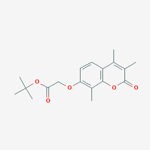 molecular formula C18H22O5 B11154325 tert-butyl 2-[(3,4,8-trimethyl-2-oxo-2H-chromen-7-yl)oxy]acetate 