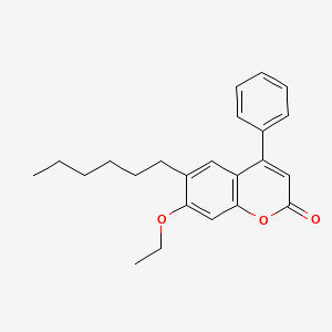 7-Ethoxy-6-hexyl-4-phenyl-chromen-2-one