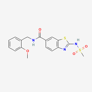 N-(2-methoxybenzyl)-2-[(methylsulfonyl)amino]-1,3-benzothiazole-6-carboxamide