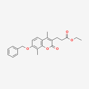 ethyl 3-[7-(benzyloxy)-4,8-dimethyl-2-oxo-2H-chromen-3-yl]propanoate