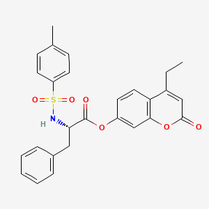 4-ethyl-2-oxo-2H-chromen-7-yl N-[(4-methylphenyl)sulfonyl]-L-phenylalaninate