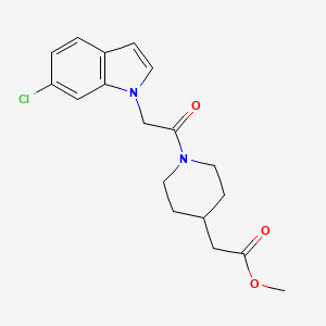 methyl {1-[(6-chloro-1H-indol-1-yl)acetyl]piperidin-4-yl}acetate