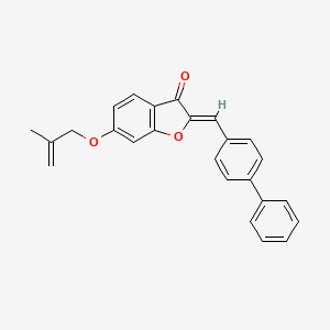 6-(2-Methylprop-2-enyloxy)-2-[(4-phenylphenyl)methylene]benzo[b]furan-3-one