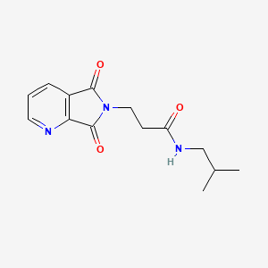 3-(5,7-dioxo-5,7-dihydro-6H-pyrrolo[3,4-b]pyridin-6-yl)-N-(2-methylpropyl)propanamide