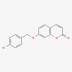 7-[(4-Bromophenyl)methoxy]chromen-2-one