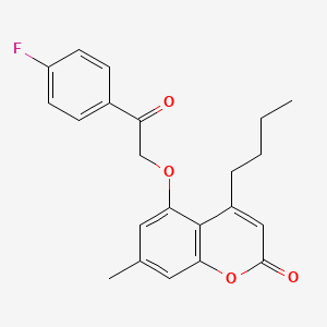 4-butyl-5-[2-(4-fluorophenyl)-2-oxoethoxy]-7-methyl-2H-chromen-2-one