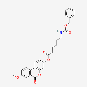 8-methoxy-6-oxo-6H-benzo[c]chromen-3-yl 6-{[(benzyloxy)carbonyl]amino}hexanoate