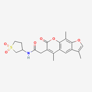 N-(1,1-dioxidotetrahydrothiophen-3-yl)-2-(3,5,9-trimethyl-7-oxo-7H-furo[3,2-g]chromen-6-yl)acetamide