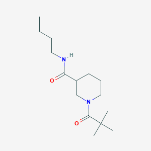 molecular formula C15H28N2O2 B11154529 N-butyl-1-(2,2-dimethylpropanoyl)piperidine-3-carboxamide 