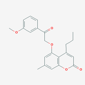 5-[2-(3-methoxyphenyl)-2-oxoethoxy]-7-methyl-4-propyl-2H-chromen-2-one