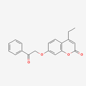 4-ethyl-7-(2-oxo-2-phenylethoxy)-2H-chromen-2-one