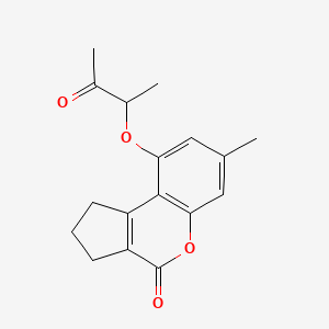 7-methyl-9-[(3-oxobutan-2-yl)oxy]-2,3-dihydrocyclopenta[c]chromen-4(1H)-one