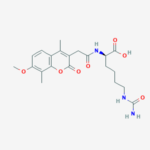 N~6~-carbamoyl-N~2~-[(7-methoxy-4,8-dimethyl-2-oxo-2H-chromen-3-yl)acetyl]-D-lysine