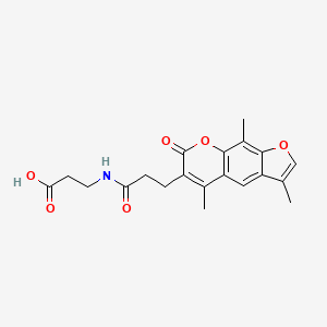 N-[3-(3,5,9-trimethyl-7-oxo-7H-furo[3,2-g]chromen-6-yl)propanoyl]-beta-alanine