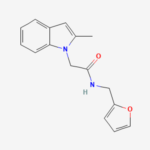 N-(2-furylmethyl)-2-(2-methyl-1H-indol-1-yl)acetamide