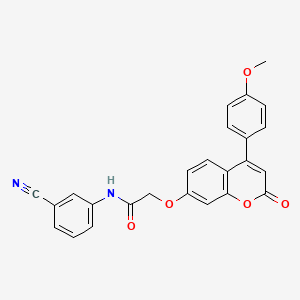 N-(3-cyanophenyl)-2-{[4-(4-methoxyphenyl)-2-oxo-2H-chromen-7-yl]oxy}acetamide