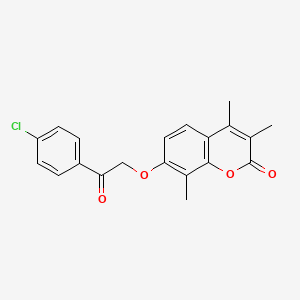 7-[2-(4-chlorophenyl)-2-oxoethoxy]-3,4,8-trimethyl-2H-chromen-2-one