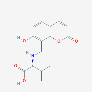 N-[(7-hydroxy-4-methyl-2-oxo-2H-chromen-8-yl)methyl]-D-valine