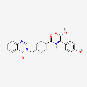 (2R)-(4-hydroxyphenyl)[({trans-4-[(4-oxoquinazolin-3(4H)-yl)methyl]cyclohexyl}carbonyl)amino]ethanoic acid