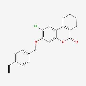 2-chloro-3-[(4-ethenylbenzyl)oxy]-7,8,9,10-tetrahydro-6H-benzo[c]chromen-6-one