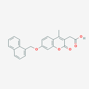 2-[4-methyl-7-(1-naphthylmethoxy)-2-oxo-2H-chromen-3-yl]acetic acid