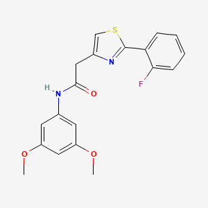 N-(3,5-dimethoxyphenyl)-2-[2-(2-fluorophenyl)-1,3-thiazol-4-yl]acetamide