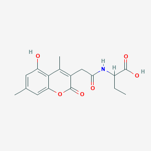 2-{[(5-hydroxy-4,7-dimethyl-2-oxo-2H-chromen-3-yl)acetyl]amino}butanoic acid