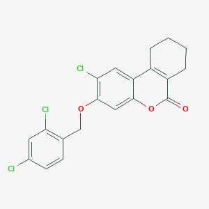 2-chloro-3-[(2,4-dichlorobenzyl)oxy]-7,8,9,10-tetrahydro-6H-benzo[c]chromen-6-one