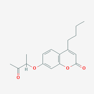 4-butyl-7-[(3-oxobutan-2-yl)oxy]-2H-chromen-2-one