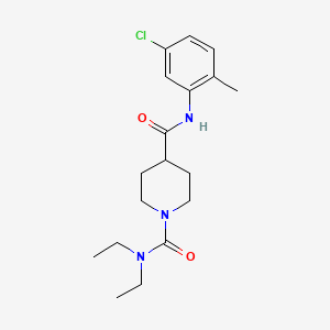 molecular formula C18H26ClN3O2 B11154849 N~4~-(5-chloro-2-methylphenyl)-N~1~,N~1~-diethylpiperidine-1,4-dicarboxamide 