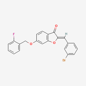 2-[(3-Bromophenyl)methylene]-6-[(2-fluorophenyl)methoxy]benzo[b]furan-3-one