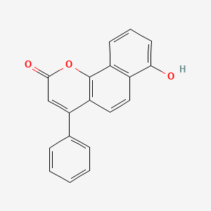 molecular formula C19H12O3 B11154891 7-hydroxy-4-phenyl-2H-benzo[h]chromen-2-one 