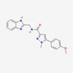 N-(1H-benzimidazol-2-ylmethyl)-5-(4-methoxyphenyl)-1-methyl-1H-pyrazole-3-carboxamide