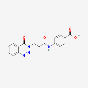 methyl 4-({3-[4-oxo-1,2,3-benzotriazin-3(4H)-yl]propanoyl}amino)benzoate