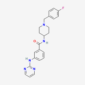 N-[1-(4-fluorobenzyl)-4-piperidyl]-3-(2-pyrimidinylamino)benzamide