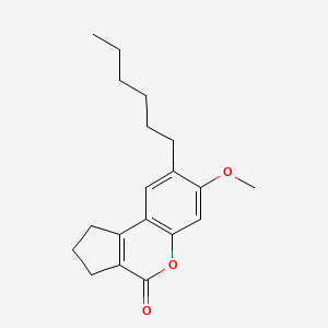 8-hexyl-7-methoxy-2,3-dihydrocyclopenta[c]chromen-4(1H)-one