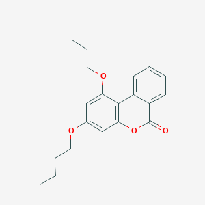 molecular formula C21H24O4 B11154959 1,3-dibutoxy-6H-benzo[c]chromen-6-one 