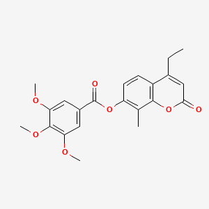 4-ethyl-8-methyl-2-oxo-2H-chromen-7-yl 3,4,5-trimethoxybenzoate