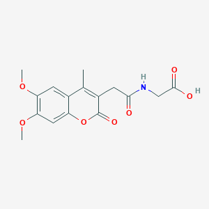 N-[(6,7-dimethoxy-4-methyl-2-oxo-2H-chromen-3-yl)acetyl]glycine