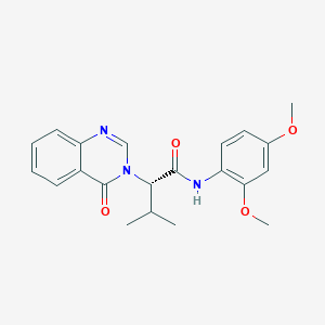 (2S)-N-(2,4-dimethoxyphenyl)-3-methyl-2-(4-oxoquinazolin-3(4H)-yl)butanamide