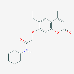 N-cyclohexyl-2-[(6-ethyl-4-methyl-2-oxo-2H-chromen-7-yl)oxy]acetamide