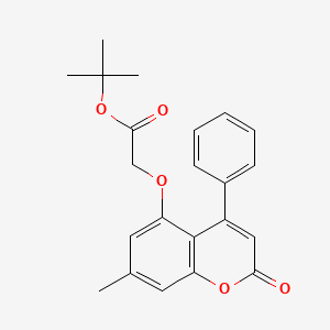 tert-butyl 2-[(7-methyl-2-oxo-4-phenyl-2H-chromen-5-yl)oxy]acetate