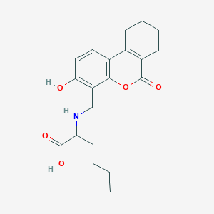 N-[(3-hydroxy-6-oxo-7,8,9,10-tetrahydro-6H-benzo[c]chromen-4-yl)methyl]norleucine