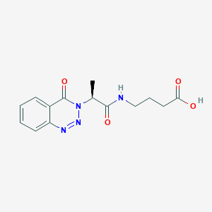 4-{[(2S)-2-(4-oxo-1,2,3-benzotriazin-3(4H)-yl)propanoyl]amino}butanoic acid