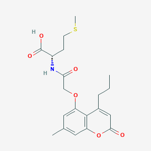 N-{[(7-methyl-2-oxo-4-propyl-2H-chromen-5-yl)oxy]acetyl}-L-methionine