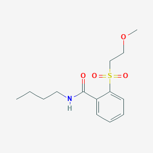 molecular formula C14H21NO4S B11155133 N-butyl-2-[(2-methoxyethyl)sulfonyl]benzamide 