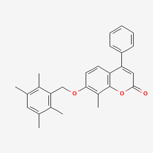 8-methyl-4-phenyl-7-[(2,3,5,6-tetramethylbenzyl)oxy]-2H-chromen-2-one