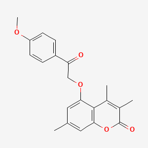 5-[2-(4-methoxyphenyl)-2-oxoethoxy]-3,4,7-trimethyl-2H-chromen-2-one